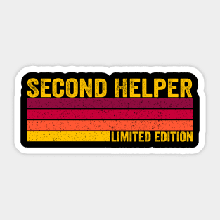 Second Helper Sticker